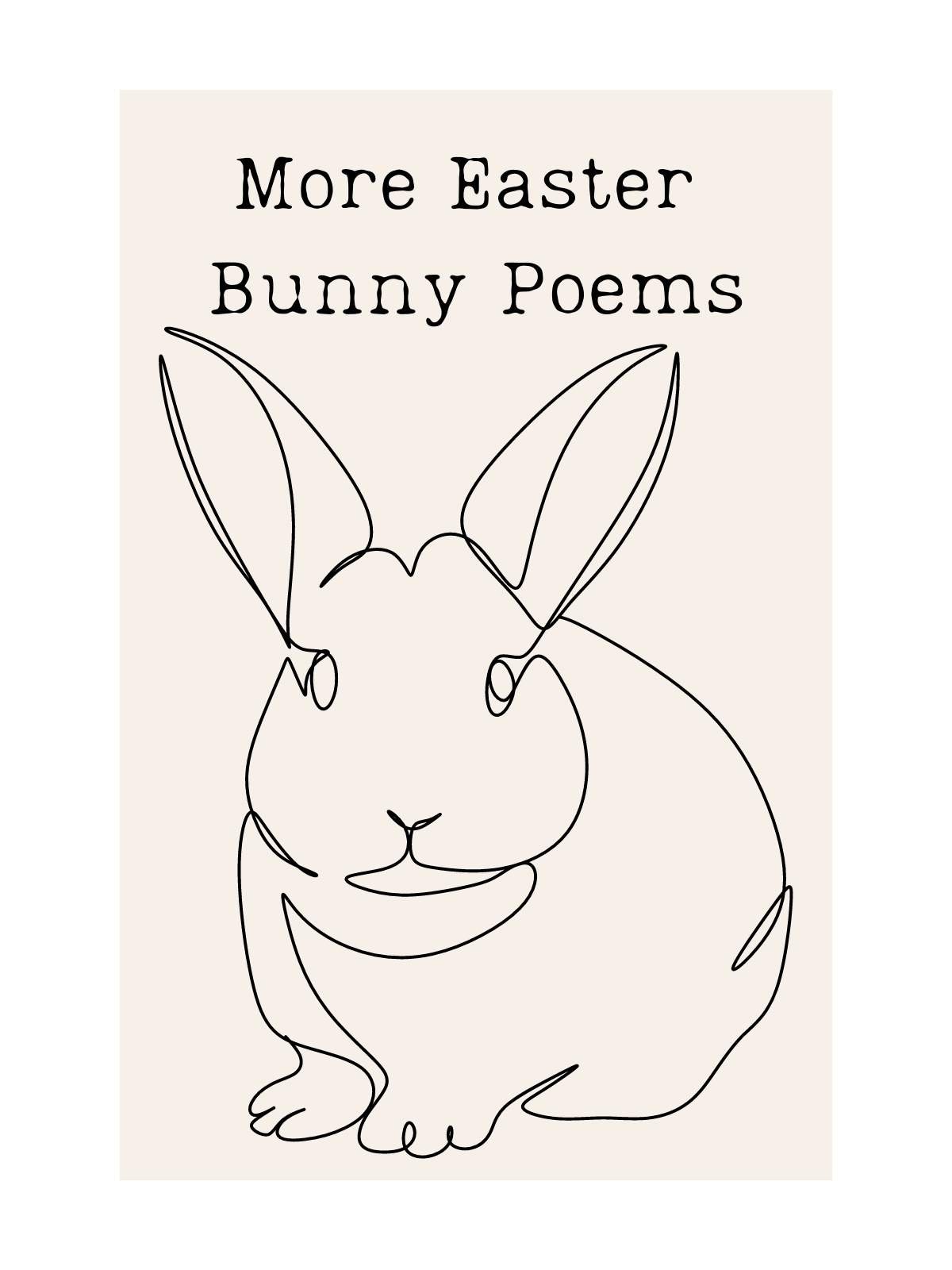 Cute Easter Bunny Poems