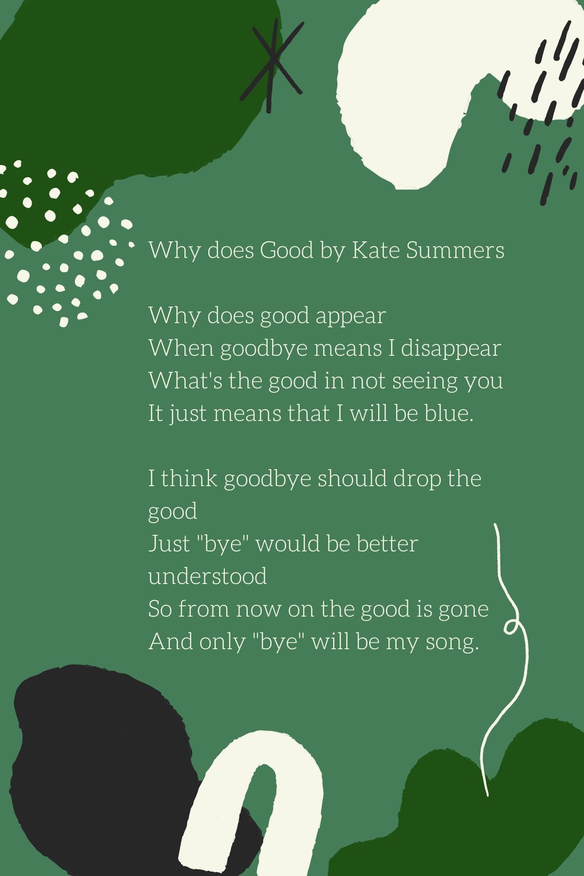 What does goodbye mean?