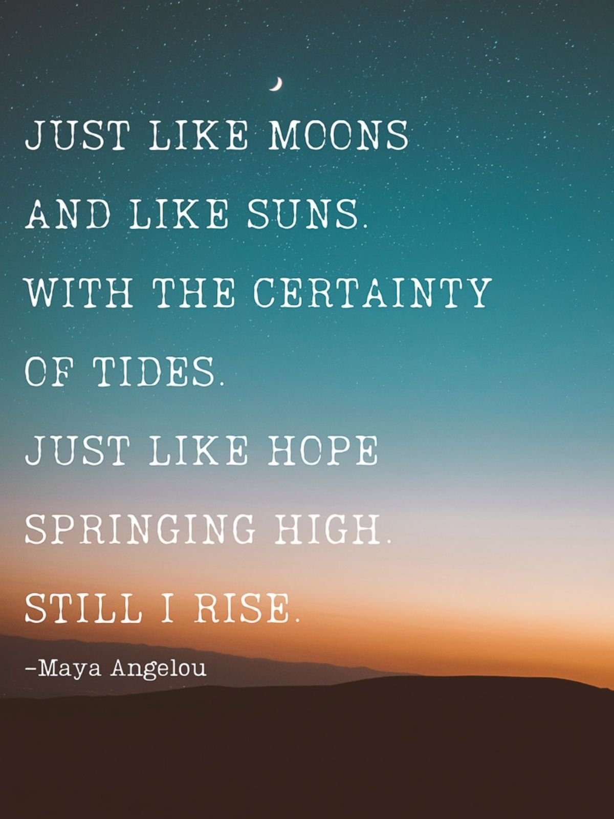 Sun and moon poems about love