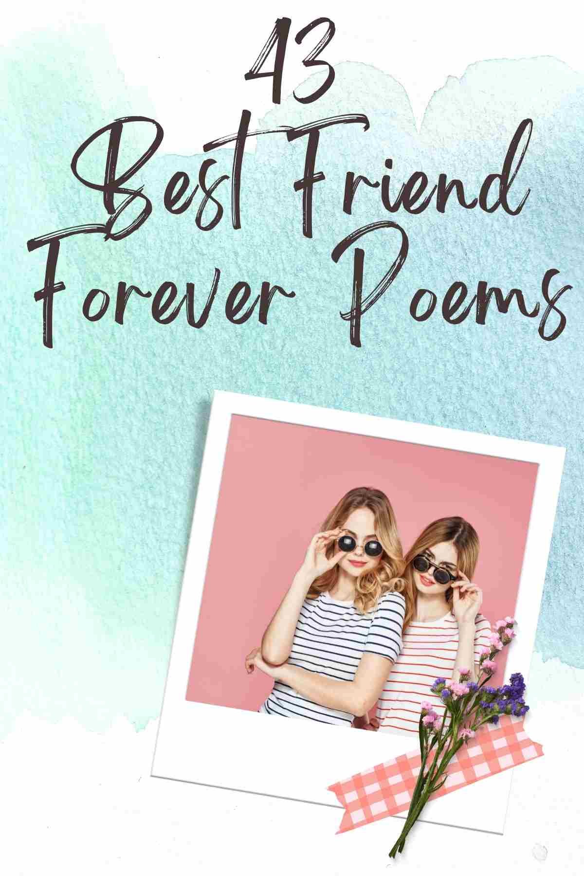 best friends forever poems for girls