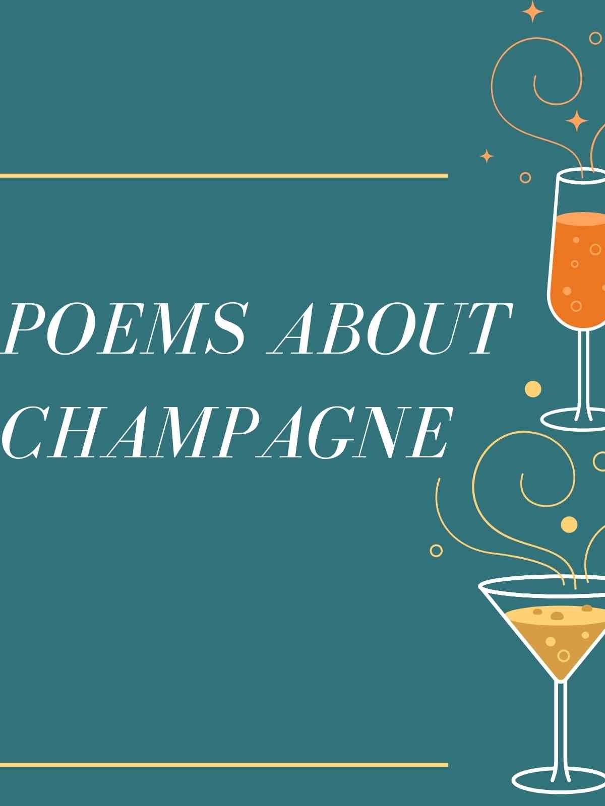 Poetry about champagne 