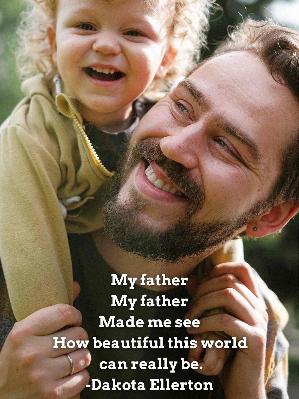 Sweet poem for fathers from son