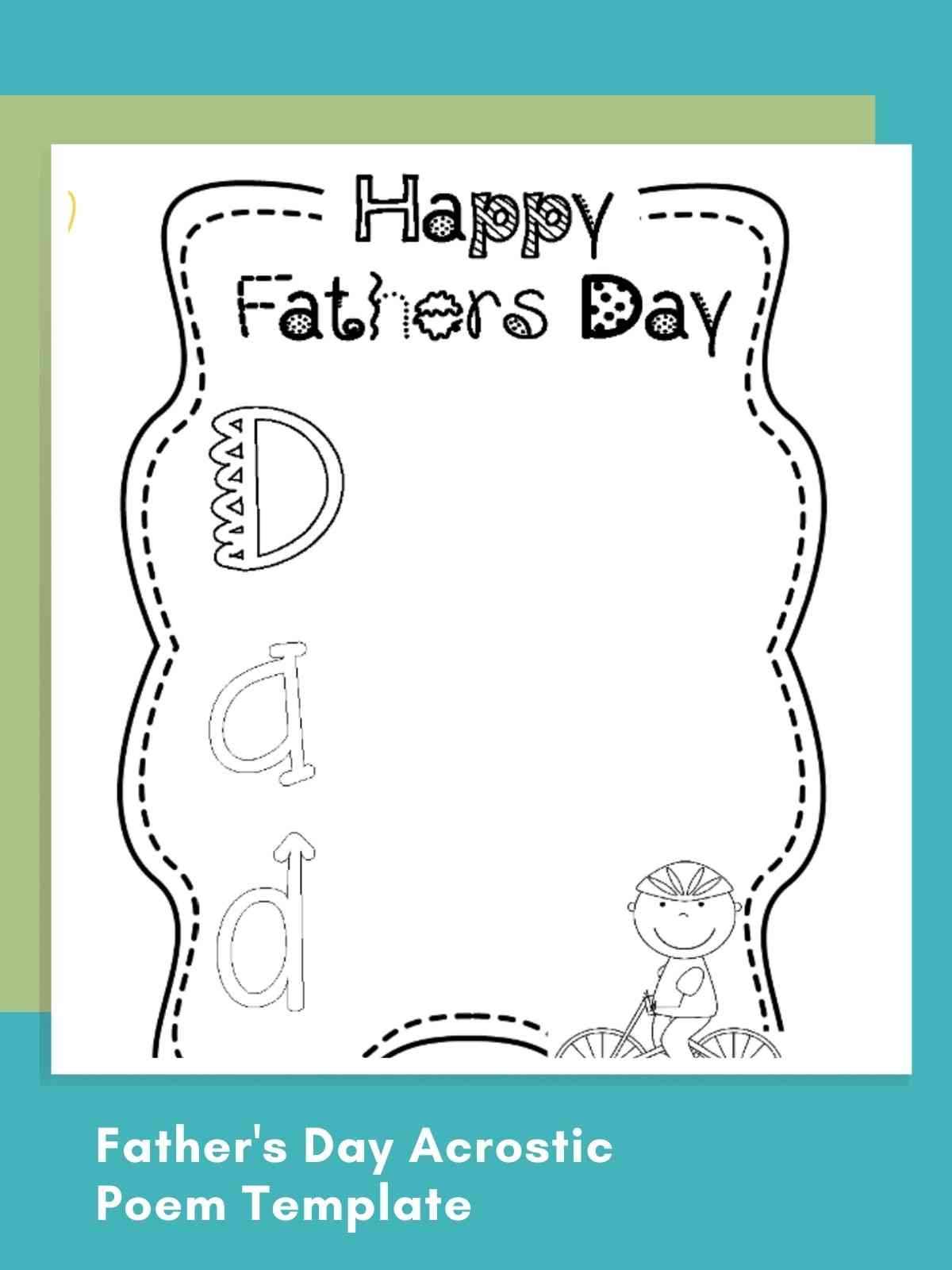 13 Father s Day Acrostic Poem Templates Ideas Aestheticpoems
