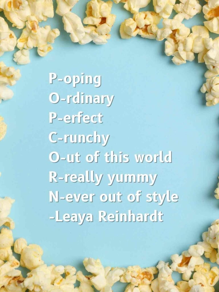 23 Salty Popcorn Poem Ideas - Aestheticpoems