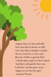 11 Poems About August to Treasure - Aestheticpoems