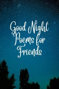 9 Good Night Poems for Friends - Aestheticpoems