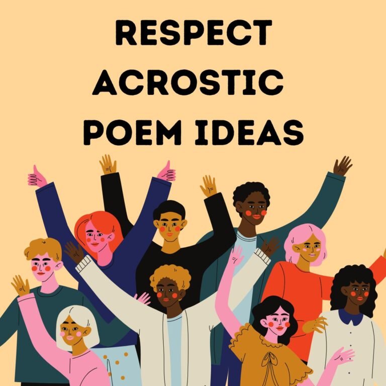 respect acrostic poem ideas featured image