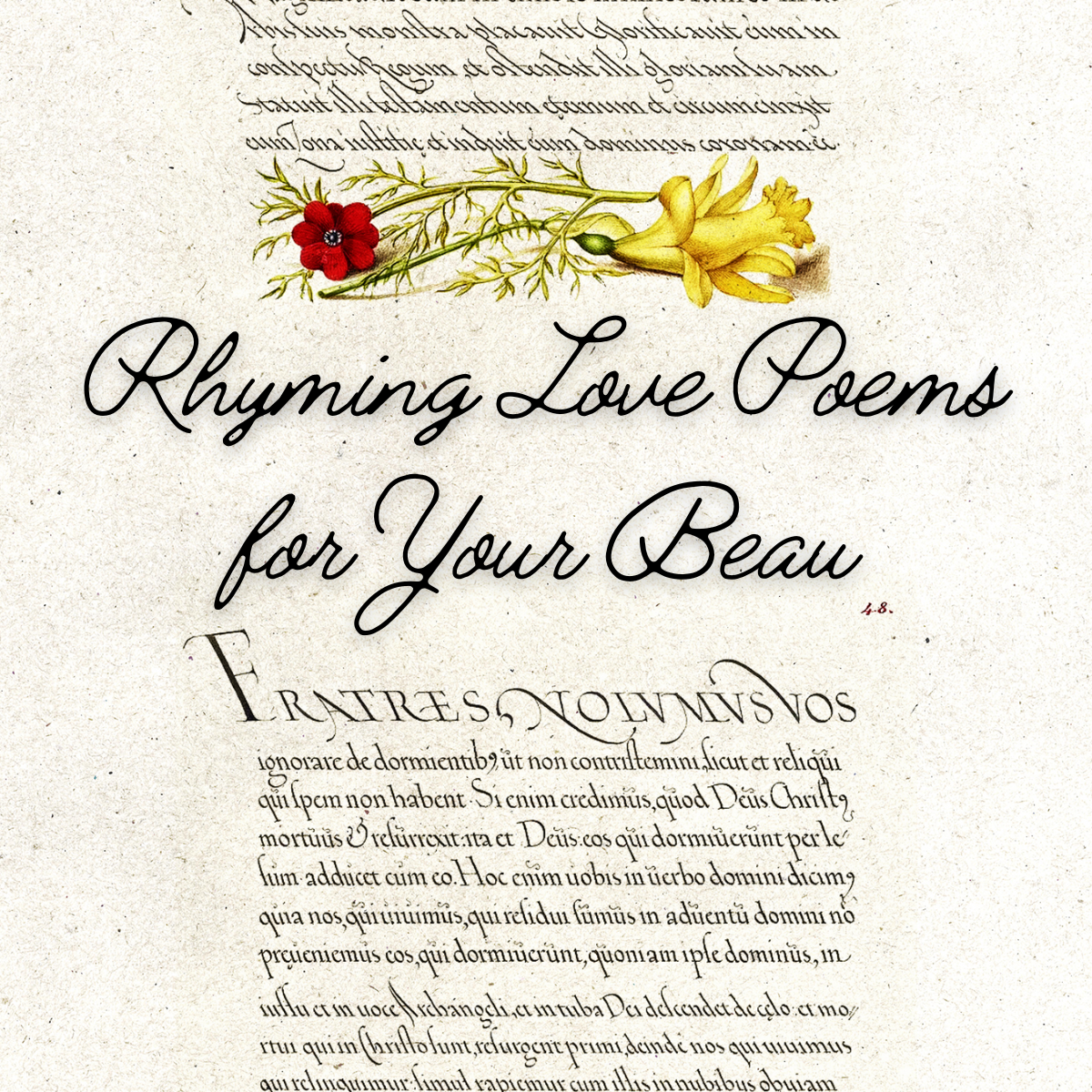 rhyming love poems for your beau featured image