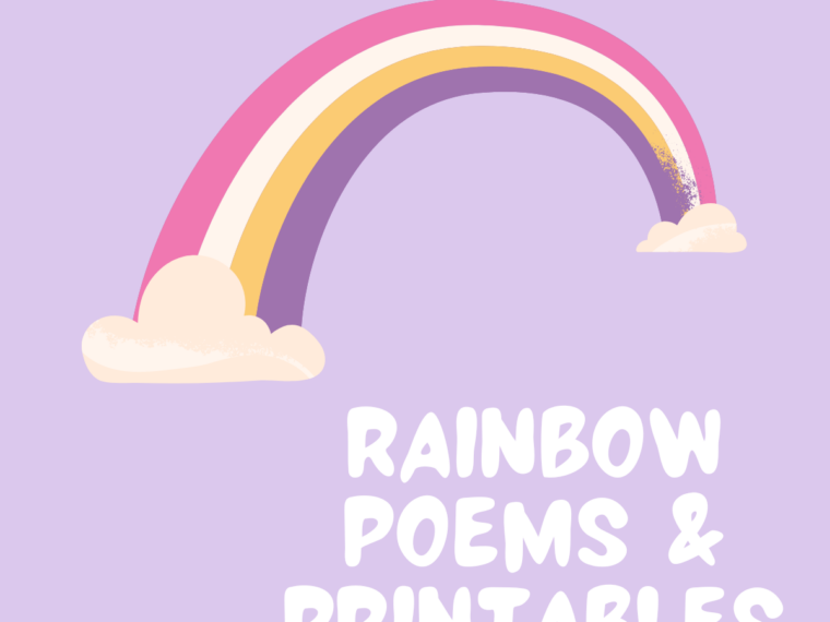 rainbow poems and printables featured image